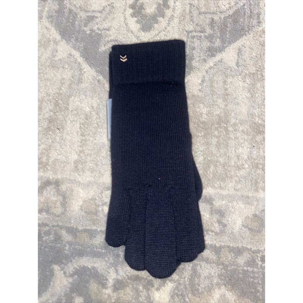 New Women's Isotoner Stretch Acrylic Blend Black  Gloves One Size‎